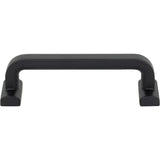 Top Knobs - Harrison Pull 3 3/4 Inch (c-c) Flat Black - Flat Black