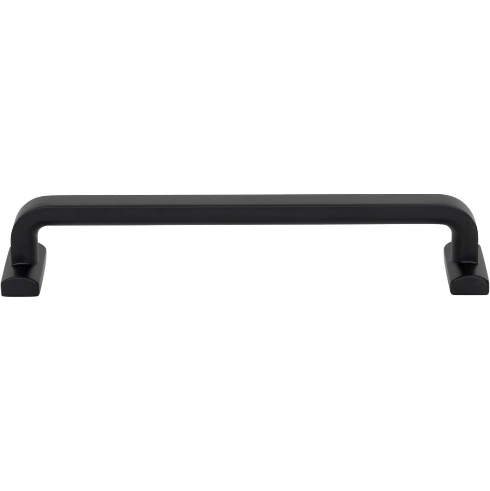 Top Knobs - Harrison Pull 6 5/16 Inch (c-c) Flat Black - Flat Black