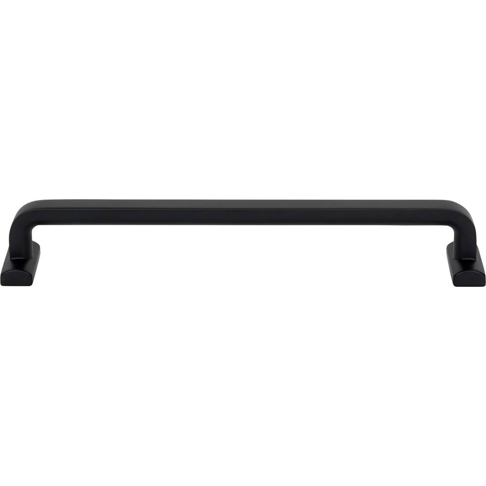 Top Knobs - Harrison Pull 7 9/16 Inch (c-c) Flat Black - Flat Black