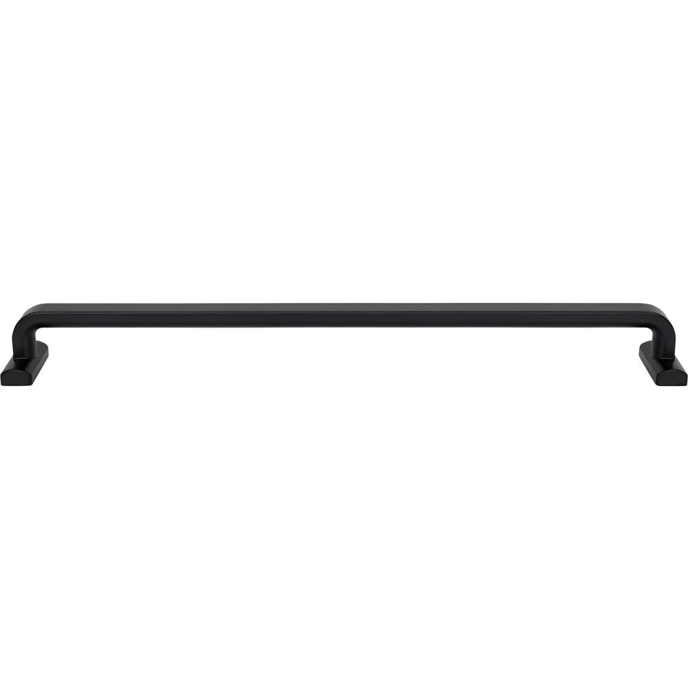 Top Knobs - Harrison Appliance Pull 18 Inch (c-c) Flat Black - Flat Black