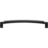 Top Knobs - Haddonfield Pull 6 5/16 Inch (c-c) Flat Black - Flat Black