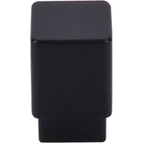Top Knobs - Tapered Square Knob 3/4 Inch Flat Black - Flat Black