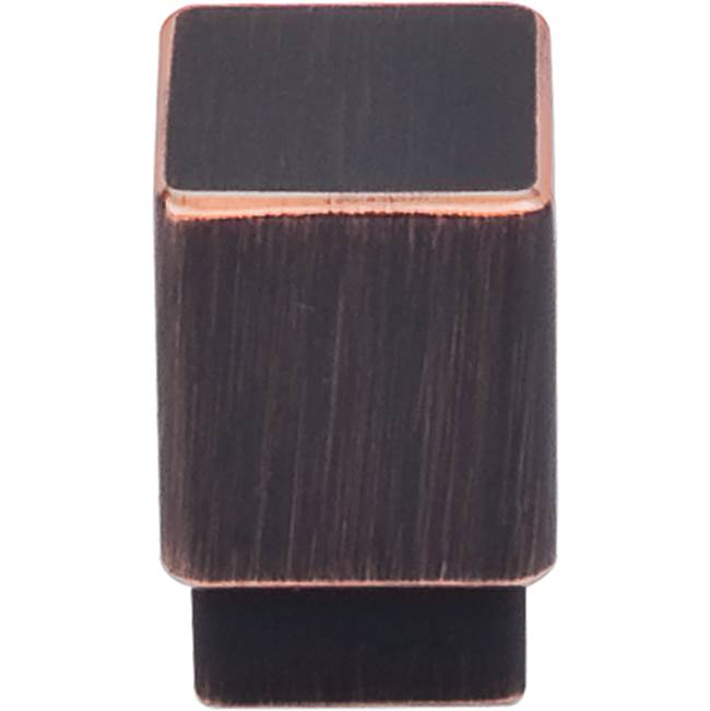 Top Knobs - Tapered Square Knob 3/4 Inch Tuscan Bronze - Tuscan Bronze