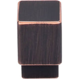 Top Knobs - Tapered Square Knob 3/4 Inch Tuscan Bronze - Tuscan Bronze