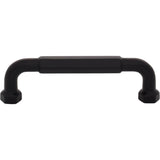Top Knobs - Dustin Pull 3 3/4 Inch (c-c) Flat Black - Flat Black