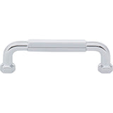 Top Knobs - Dustin Pull 3 3/4 Inch (c-c) Polished Chrome - Polished Chrome
