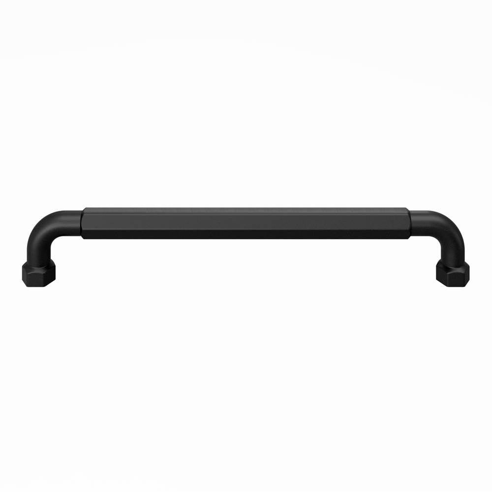 Top Knobs - Dustin Pull 7 9/16 Inch (c-c) Flat Black - Flat Black