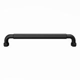 Top Knobs - Dustin Pull 7 9/16 Inch (c-c) Flat Black - Flat Black
