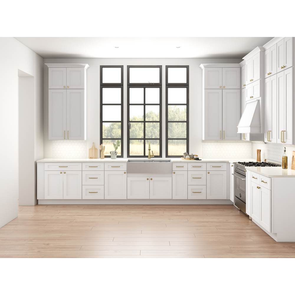 Dustin Pull 8 13/16 Inch (c-c) Ash Gray