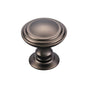 Top Knobs - Reeded Knob 1 1/4 Inch Ash Gray - Ash Gray