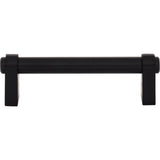 Top Knobs - Lawrence Pull 3 3/4 Inch (c-c) Flat Black - Flat Black