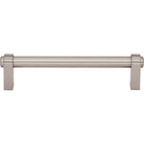 Top Knobs - Lawrence Pull 5 1/16 Inch (c-c) Brushed Satin Nickel - Brushed Satin Nickel