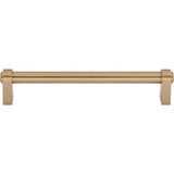 Top Knobs - Lawrence Pull 6 5/16 Inch (c-c) Honey Bronze - Honey Bronze