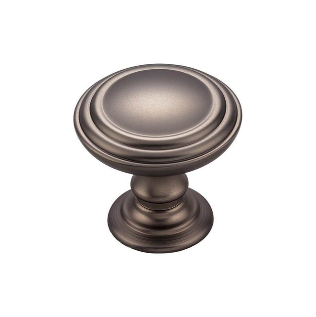 Top Knobs - Reeded Knob 1 1/2 Inch Ash Gray - Ash Gray