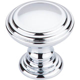 Top Knobs - Reeded Knob 1 1/2 Inch Polished Chrome - Polished Chrome