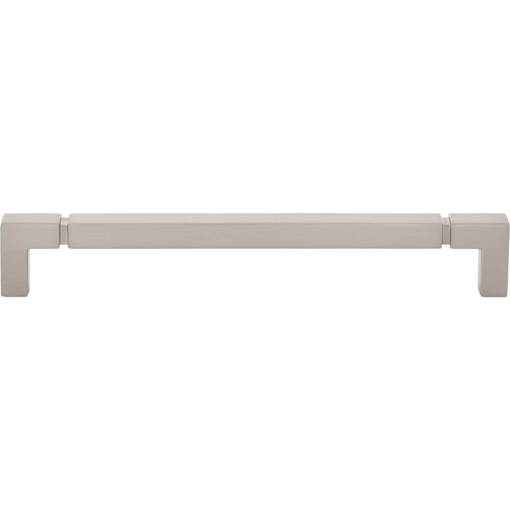 Top Knobs - Langston Pull 7 9/16 Inch (c-c) Brushed Satin Nickel - Brushed Satin Nickel