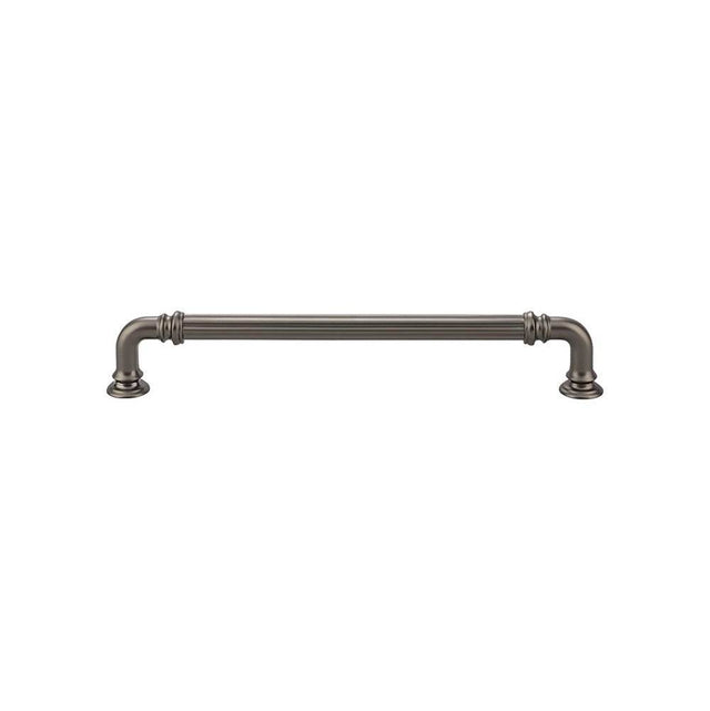 Top Knobs - Reeded Pull 7 Inch (c-c) Ash Gray - Ash Gray