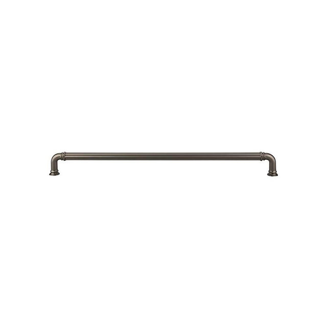 Top Knobs - Reeded Appliance Pull 18 Inch (c-c) Ash Gray - Ash Gray