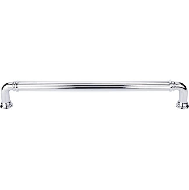 Top Knobs - Reeded Appliance Pull 18 Inch (c-c) Polished Chrome - Polished Chrome