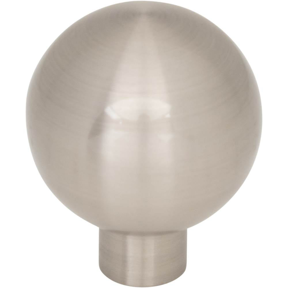 Top Knobs - Brockwell Knob 1 1/8 Inch Brushed Satin Nickel - Brushed Satin Nickel