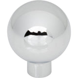 Top Knobs - Brockwell Knob 1 1/8 Inch Polished Chrome - Polished Chrome