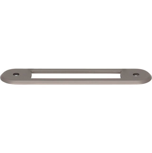 Top Knobs - Brockwell Backplate 3 3/4 Inch (c-c) Ash Gray - Ash Gray