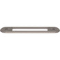 Top Knobs - Brockwell Backplate 3 3/4 Inch (c-c) Ash Gray - Ash Gray