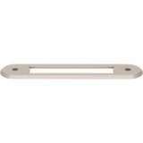 Top Knobs - Brockwell Backplate 3 3/4 Inch (c-c) Brushed Satin Nickel - Brushed Satin Nickel