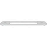 Top Knobs - Brockwell Backplate 3 3/4 Inch (c-c) Polished Chrome - Polished Chrome
