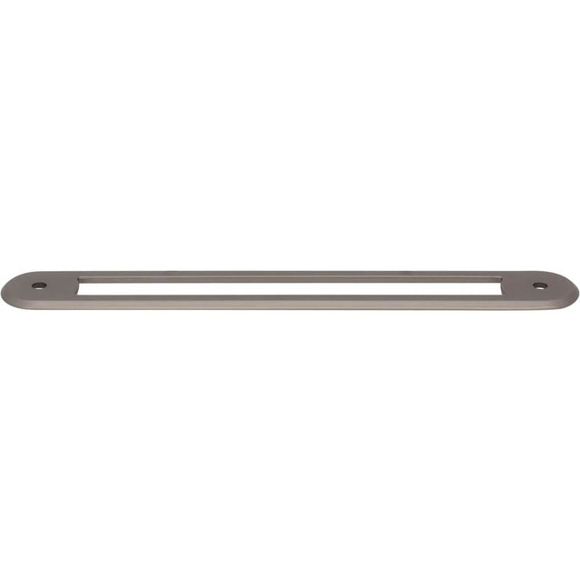 Top Knobs - Brockwell Backplate 6  5/16 Inch (c-c) Ash Gray - Ash Gray