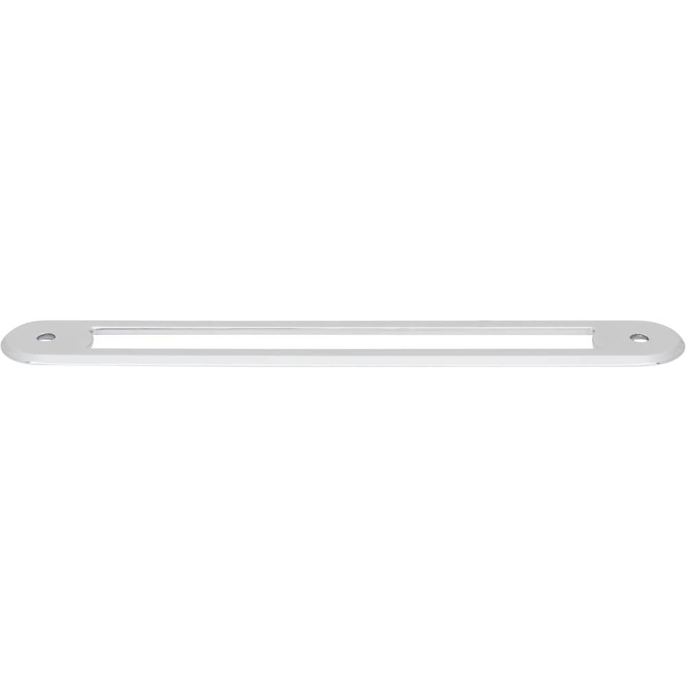 Top Knobs - Brockwell Backplate 6  5/16 Inch (c-c) Polished Chrome - Polished Chrome