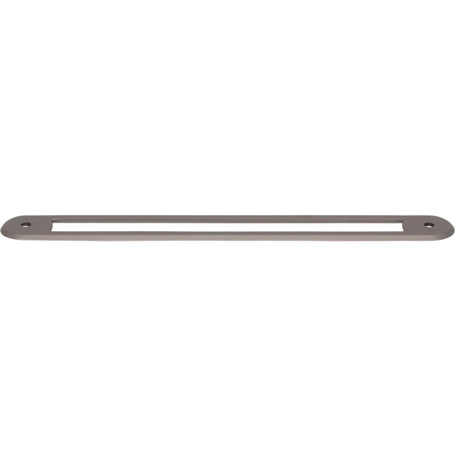 Top Knobs - Brockwell Backplate 7 9/16 Inch (c-c) Ash Gray - Ash Gray