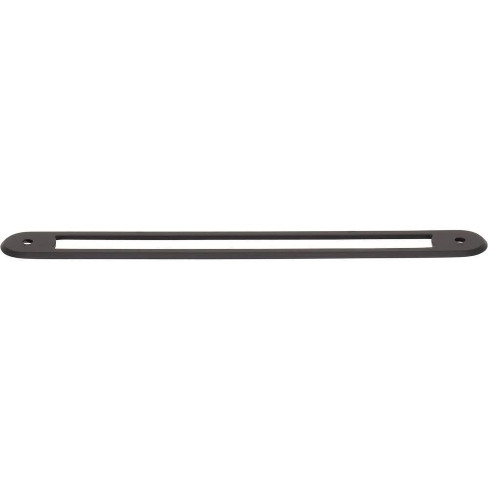 Top Knobs - Brockwell Backplate 7 9/16 Inch (c-c) Flat Black - Flat Black