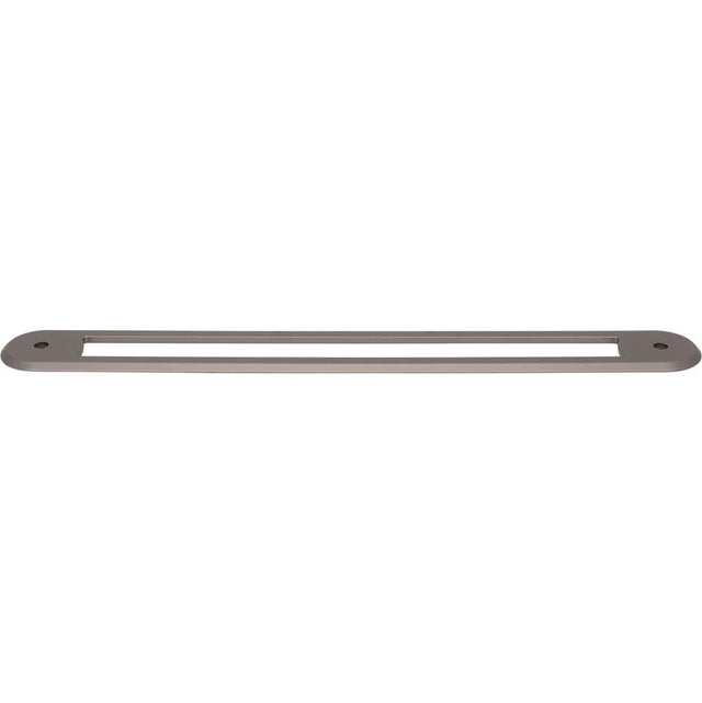 Top Knobs - Brockwell Appliance Backplate 18 Inch (c-c) Ash Gray - Ash Gray