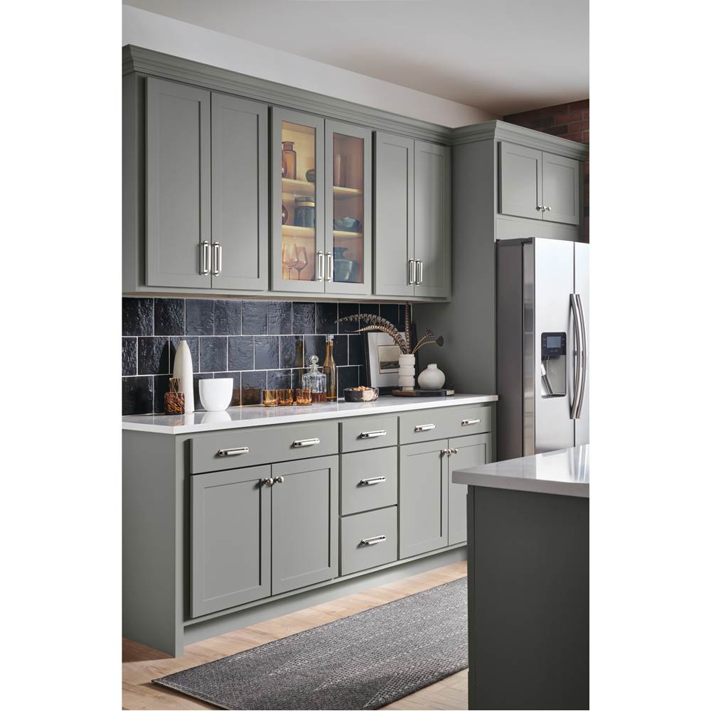 Top Knobs - Brockwell Appliance Backplate 18 Inch (c-c) Polished Nickel - Polished Nickel