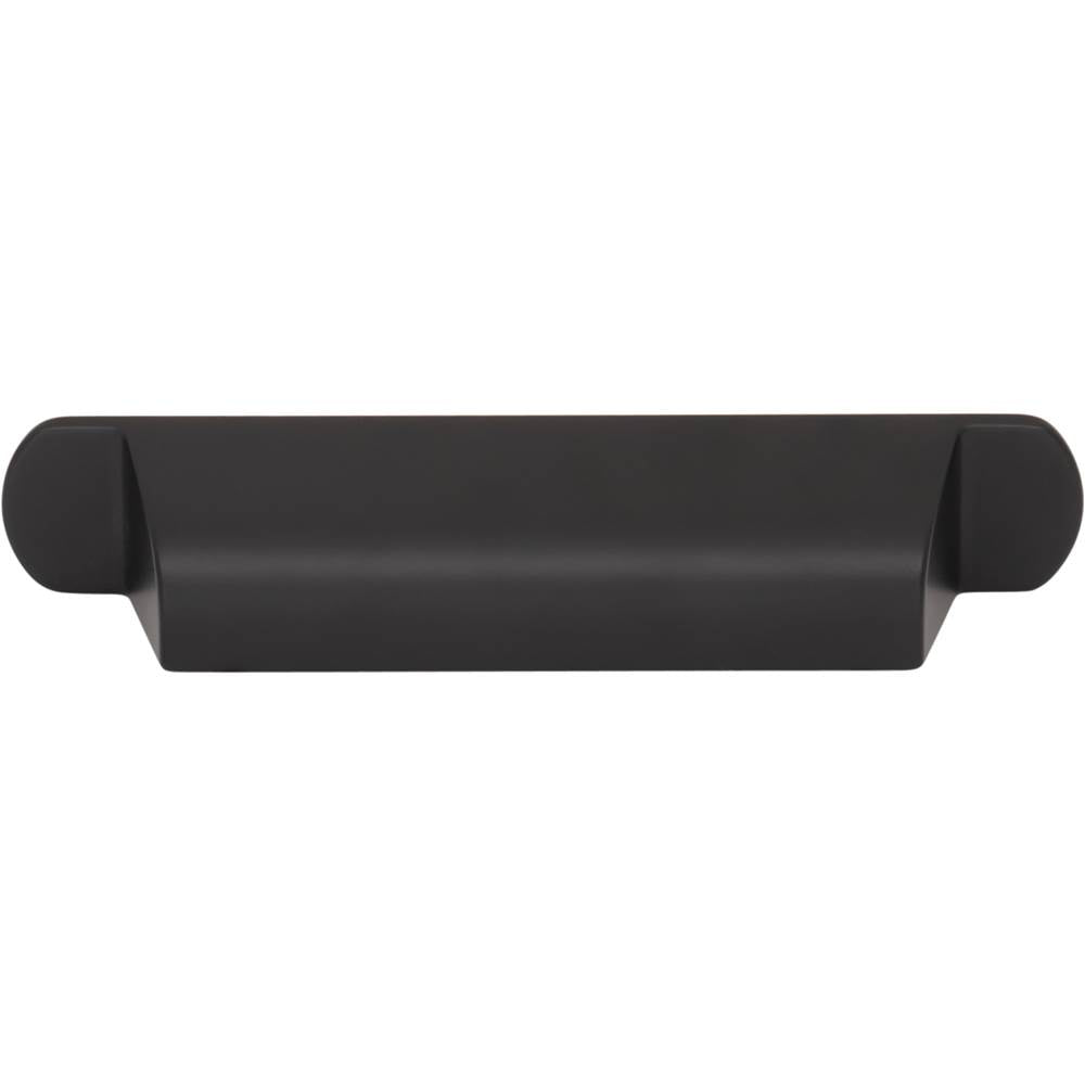 Top Knobs - Cressing Cup Pull 3 3/4 Inch (c-c) Flat Black - Flat Black