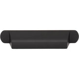 Top Knobs - Cressing Cup Pull 3 3/4 Inch (c-c) Flat Black - Flat Black