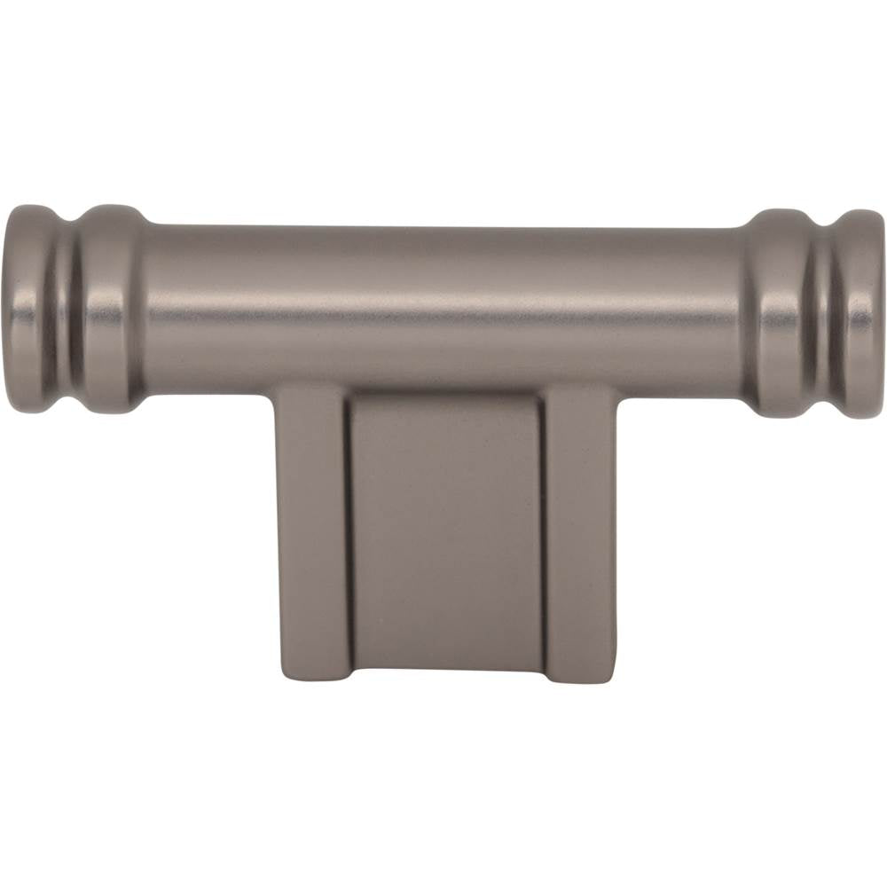 Top Knobs - Newburn T-Knob 2 1/4 Inch Ash Gray - Ash Gray
