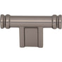 Top Knobs - Newburn T-Knob 2 1/4 Inch Ash Gray - Ash Gray