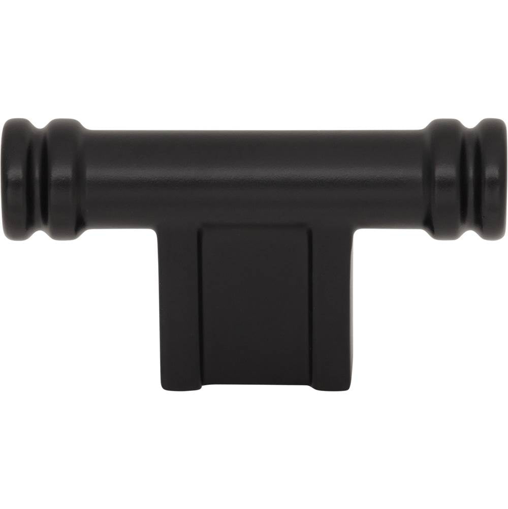 Top Knobs - Newburn T-Knob 2 1/4 Inch Flat Black - Flat Black