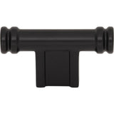 Top Knobs - Newburn T-Knob 2 1/4 Inch Flat Black - Flat Black
