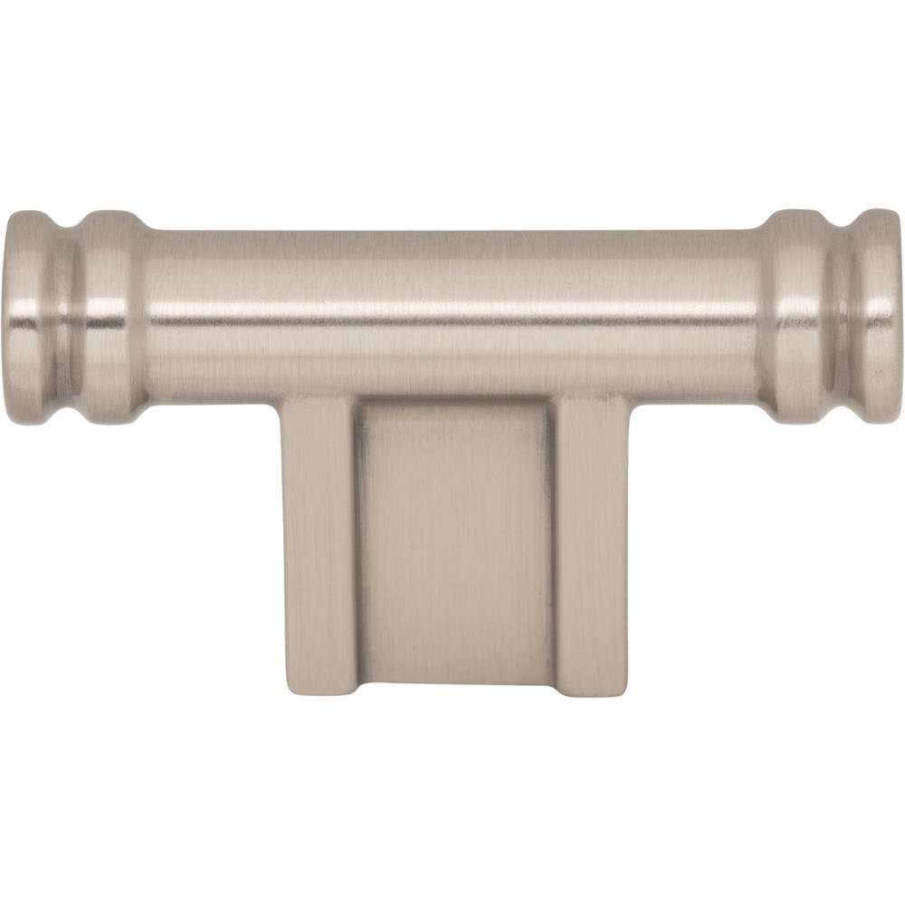 Top Knobs - Newburn T-Knob 2 1/4 Inch Brushed Satin Nickel - Brushed Satin Nickel