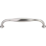 Top Knobs - Shrewsbury D Pull 6 5/16 Inch (c-c) Brushed Satin Nickel - Brushed Satin Nickel