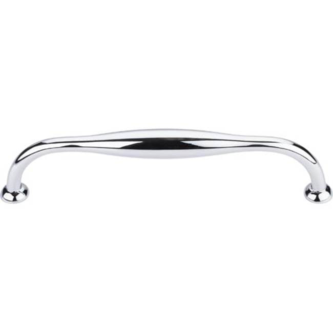 Top Knobs - Shrewsbury D Pull 6 5/16 Inch (c-c) Polished Chrome - Polished Chrome