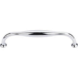 Top Knobs - Shrewsbury D Pull 6 5/16 Inch (c-c) Polished Chrome - Polished Chrome