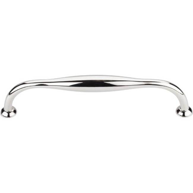 Top Knobs - Shrewsbury D Pull 6 5/16 Inch (c-c) Polished Nickel - Polished Nickel