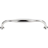 Top Knobs - Shrewsbury D Pull 6 5/16 Inch (c-c) Polished Nickel - Polished Nickel