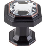 Top Knobs - Crystal Emerald Knob 1 1/8 Inch Tuscan Bronze - Tuscan Bronze
