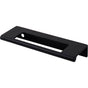 Top Knobs - Europa Cut Out Tab Pull 3 3/4 Inch (c-c) Flat Black - Flat Black