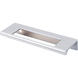 Top Knobs - Europa Cut Out Tab Pull 3 3/4 Inch (c-c) Polished Chrome - Polished Chrome